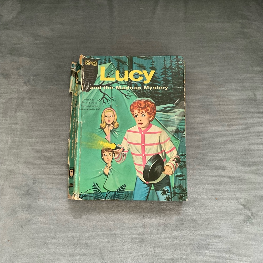 Vintage 1963 hardcover book Lucy and the Madcap Mystery based on the TV series